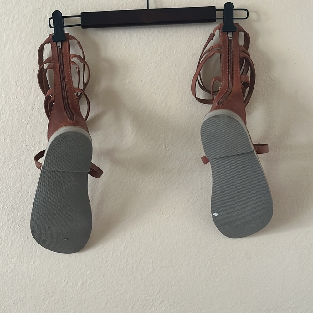 Brown Strappy Sandals - Picture 6 of 7